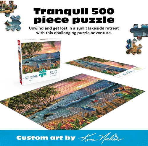 Miniatura 2 de Buffalo Games - Summertime - Kim Norlien - Rompecabezas de 500 piezas para adultos, rompecabezas desafiante perfecto para noches de juego, diagrama