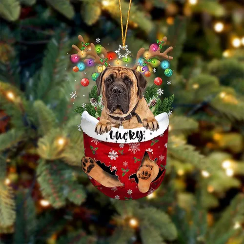 Miniatura 49 de Adorno de Navidad personalizado para perro Airedale Terrier en bolsillo de nieve, adorno para árbol de Navidad, idea de regalo para amantes