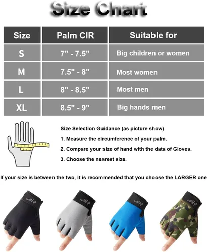 Miniatura 7 de SUJAYU Guantes sin dedos, guantes multiusos para agua y deportes para pesca, vela, remo, kayak y más, para hombres y mujeres