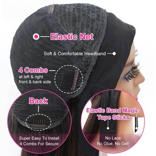 Miniatura 3 de SENSAIRUITE Peluca Rizada Ombré con Reflejos Rubio Miel Peluca con Diadema Cabello Humano 12 Pulgadas Onda Profunda Densidad 180% Pelucas