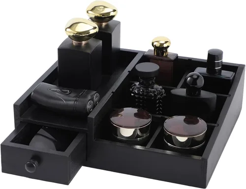 Forest Angle Organizador para hombres, organizadores de encimera de baño, organizador de perfumes, organizadores de colonia, almacenamiento de baño,