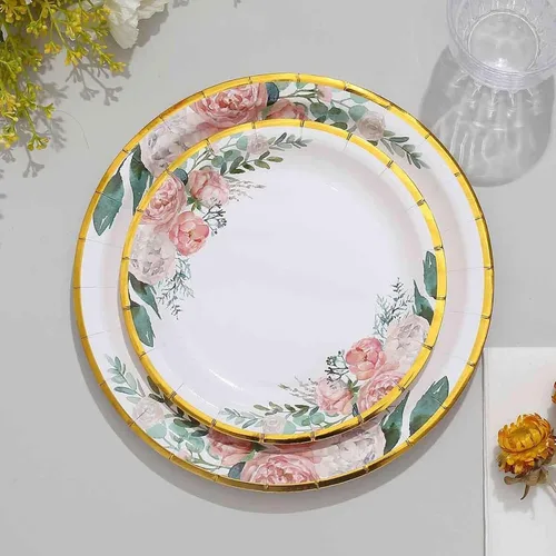 Miniatura 41 de Efavormart - Paquete de 50 platos redondos de bagazo biodegradables blancos de 7 pulgadas, compostables, ecológicos, desechables, aperitivos, Tipo 17