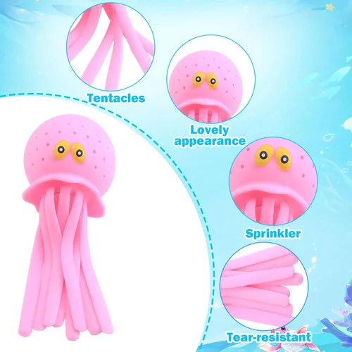 Miniatura 3 de 3 piezas de juguete de piscina de pulpo, juguete sensorial para aliviar el estrés, juguetes flotantes para niños, juguetes de agua de playa