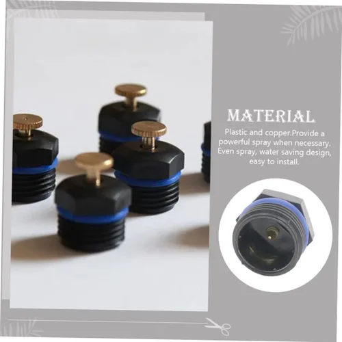 Miniatura 9 de Yardwe Boquilla atomizadora, accesorio de riego para césped, cabezal de aspersor profesional, cabezal de rociador, cabezales de aspersor de riego