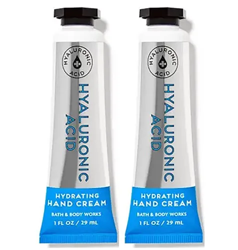 Bath & Body Works Crema hidratante para manos y cuerpo con ácido hialurónico, 1.0 onzas líquidas, paquete de 2 (ácido hialurónico)