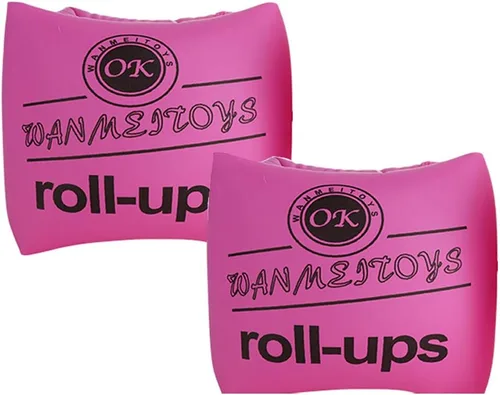 Topsung Bandas inflables para brazos, mangas de flotación, alas de agua, flotadores de brazo de natación para adultos y niños Rosa