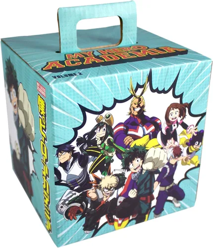 Toynk My Hero Academia LookSee - Caja de regalo misteriosa | 5 coleccionables oficiales de Boku No Hero | Incluye arte de pared, pin esmaltado y más