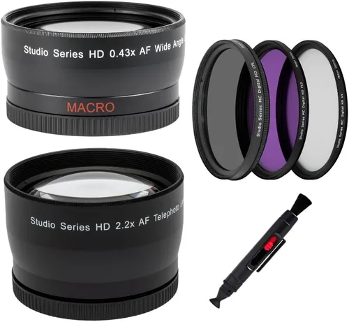 Miniatura 9 de 58mm 2.2X Lente de Zoom Telefoto de Alta Definición para DSLR Canon EOS Rebel 70D 77D 80D 90D T8i T7 T7i T6i T6s T6 T5i T5 T4i T3i T100 SL1 SL2 SL3