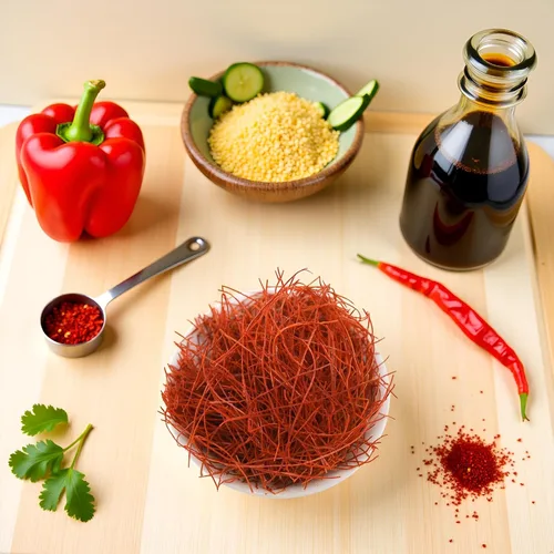 Miniatura 8 de Essential Spice Hilos de chile rojo seco, 1 libra, calor suave con sabor brillante y limpio, chiles finamente rallados para adornar, sopas, sushi