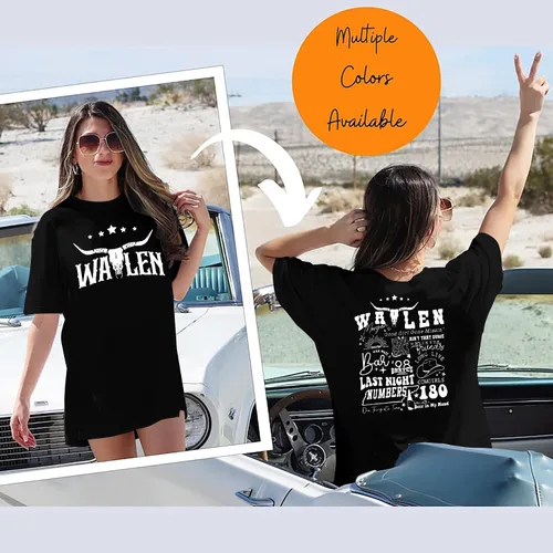 Miniatura 2 de Steer Skull Western - Camisas para mujer, trajes de concierto, camisetas de gran tamaño, camisetas de música country, camisetas gráficas vintage