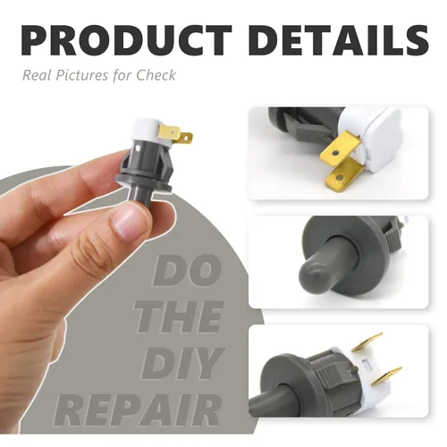 Miniatura 4 de DA34-00066C - Interruptor de puerta para refrigerador, electrodomésticos compatibles con varias luces de puerta Samsung de 2 pines