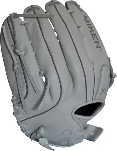 Miniatura 5 de Miken Pro Series - Guantes de sóftbol de lanzamiento lento, 13 pulgadas, blanco/rojo blanco/blanco