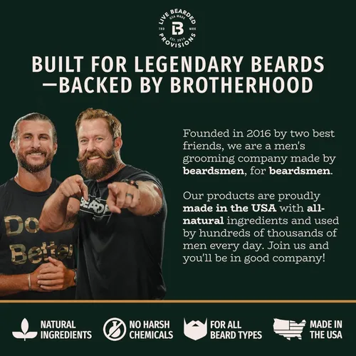 Miniatura 7 de Live Bearded Beard Boost - Vitaminas para el crecimiento de la barba para hombres con biotina, colágeno, sílice, raíz de Fo-Ti, crecimiento facial