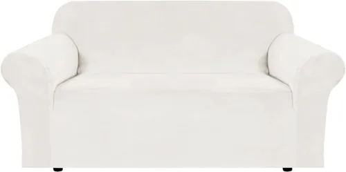 Miniatura 110 de H.VERSAILTEX Funda de terciopelo elástico para sillón, funda para sillón de 1 cojín para sala de estar, funda de muebles hecha de terciopelo grueso