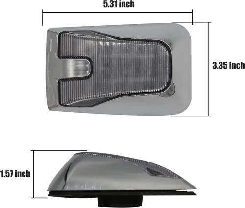 Miniatura 3 de Lámpara indicadora de marca lateral LED compatible con VOLVO VN VNL VNM 2004-2015(slive)