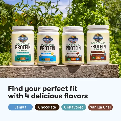 Miniatura 6 de Polvo de proteína vegana orgánico con vitaminas y probióticos; batido de proteínas puro, sin azúcar, chocolate, bandeja de 10 porciones