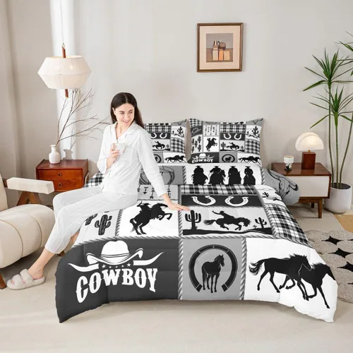 Miniatura 29 de Juego de edredón de pavo real en acuarela tamaño King, elegante y hermoso juego de ropa de cama edredón de plumas azules de 3 piezas para niños
