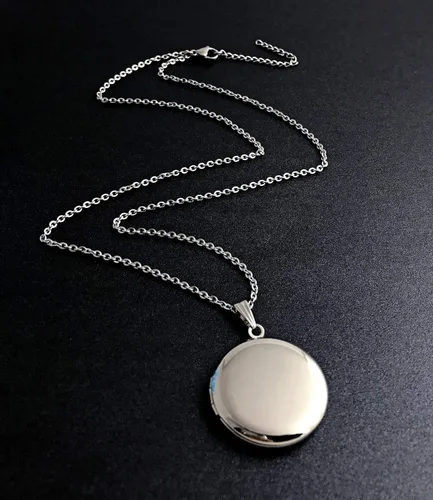 Miniatura 6 de Collar redondo con medallón que sostiene imágenes de forma de corazón medallones en forma de círculo regalo para joyas de niña Esmalte