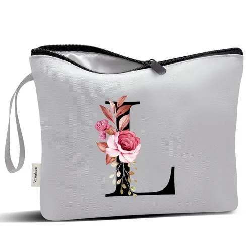 Miniatura 136 de Vavabox A-Z Bolsa de Maquillaje Personalizada, Regalos de Cumpleaños para Mujeres y Mamá, Regalos para la Mejor Amiga, Bolsa de Cosméticos