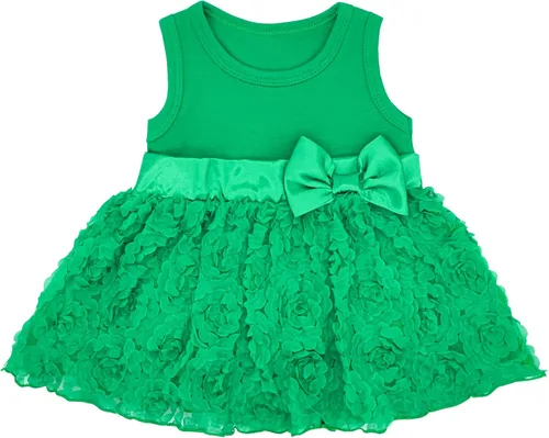 Miniatura 2 de Niyage Conjunto de mameluco de vestido con flores para bebé, traje de fiesta con tutú para bebé