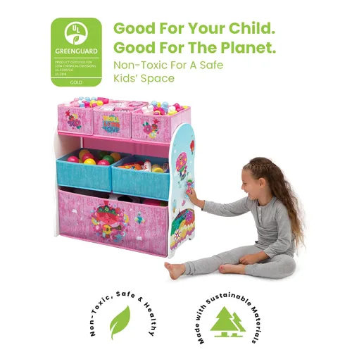 Miniatura 7 de Delta Children Organizador de juguetes para diseño y almacenamiento de 6 compartimientos, certificado Greenguard Gold, Nick Jr. PAW Patrol
