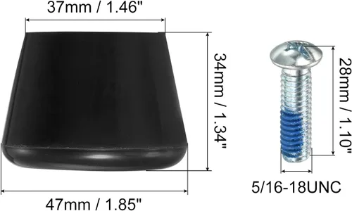 Miniatura 2 de PATIKIL Topes de punta para patines con destornillador 82A Bloque de tapones de freno de goma, para patines de ruedas de repuesto