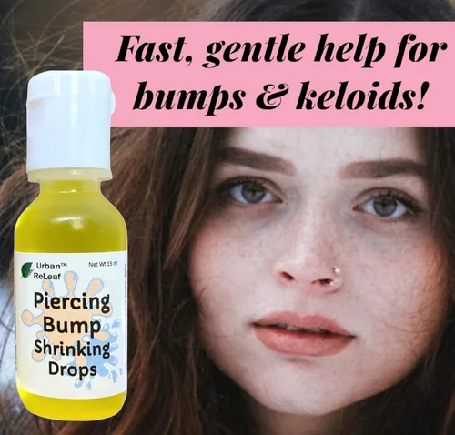 Miniatura 6 de Set Urban ReLeaf Piercing Bump Shrinking Drops & Piercing Relief Solution ! Cuidado posterior suave y eficaz. Ayuda rápida para piercings irritados