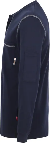 Miniatura 67 de KONRECO Camisas FR para hombre resistentes al fuego/ignífugo CAT2 7oz algodón dos tonos y camisa Henley