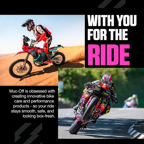 Miniatura 9 de Muc Off - Lubricante para cadena de motocicleta para todo clima, 400 mililitros - Spray lubricante para cadena de motocicleta premium - Formulado