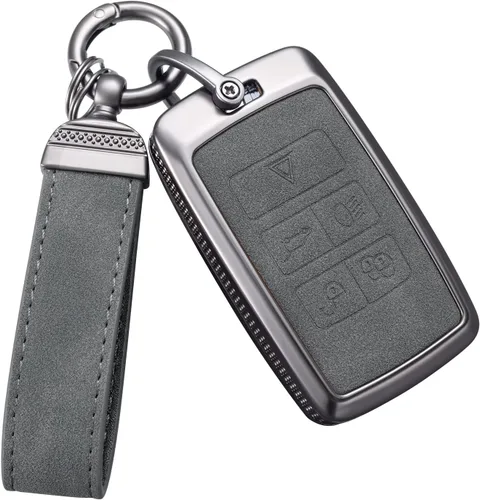 Miniatura 10 de YO&YOYE Compatible con llavero Land Rover Funda con llavero de cuero para Range Rover Evoque Sport Velar Land Rover Discovery Jaguar F-Pace F-Type