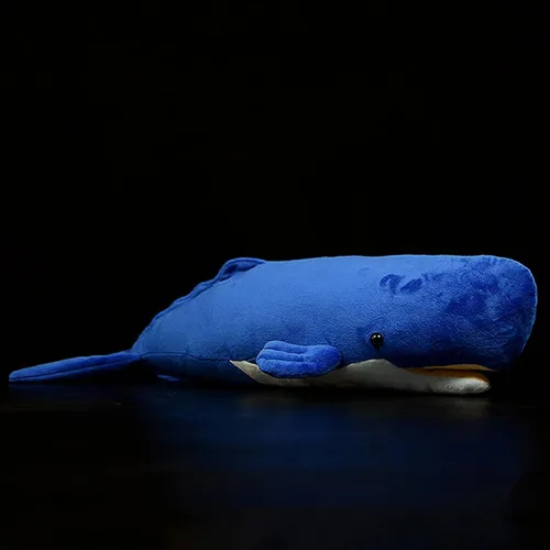 Juguete de peluche realista de ballena espermática – Juguetes de peluche de ballena espermatozoides largos y realistas, súper suaves, muñecos de