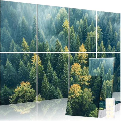 Miniatura 11 de Paquete de 8 Paneles Decorativos Absorbentes de Sonido, Arte de Pared Absorbente de Sonido, Arte de Pared Acústico de 48 x 32 Pulgadas