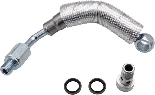 Miniatura 9 de OKAY MOTOR Línea de alimentación de aceite Turbo y línea de retorno de aceite Turbo Tubo de alimentación de refrigerante y tubo de retorno