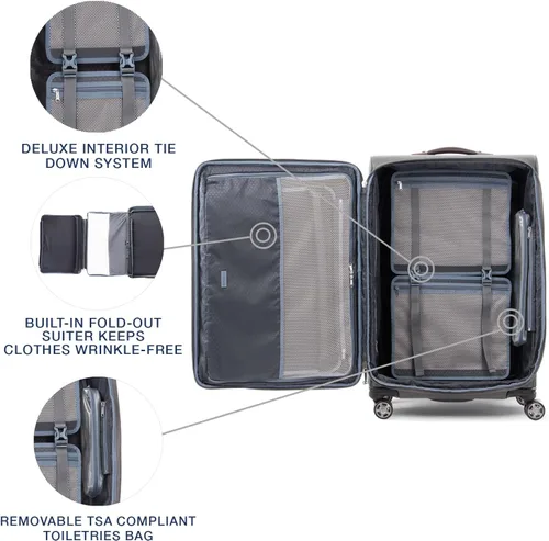 Miniatura 5 de Travelpro Platinum Elite-Softside - Maletas expansible con ruedas giratorias Gris Vintage 409186905