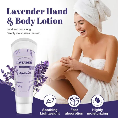 Miniatura 3 de Crema para manos y cuerpo con flor de lavanda, loción hidratante para hidratar, nutritiva, exfoliante, película de manos y piel seca agrietada, 4.23
