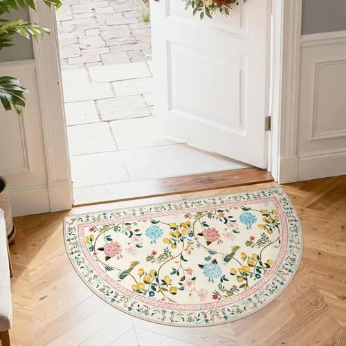 Miniatura 68 de Jinchan Alfombra Floral de Pasillo, 2x5, Alfombras Antideslizantes Lavables a Máquina, Alfombra Suave de Pelo Bajo para Pasillo, Resistente a