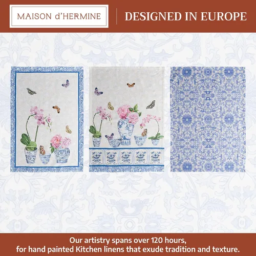 Miniatura 2 de Maison d' Hermine - Paños de cocina de 100% algodón, paños de cocina absorbentes para el hogar, cocina, comedor, cócteles y campamento, Canton, 002