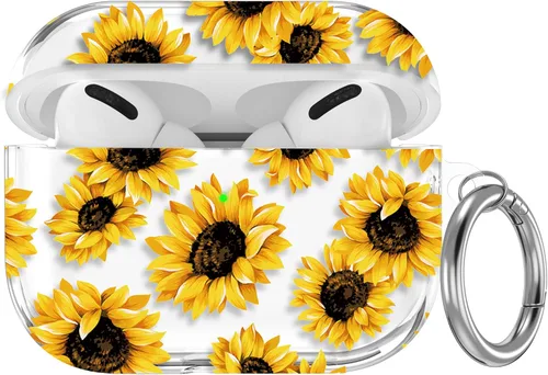 Miniatura 16 de Maxjoy Funda compatible con AirPods Pro, funda con diseño de vaca clara para mujeres y niñas, bonita funda protectora suave con llavero compatible