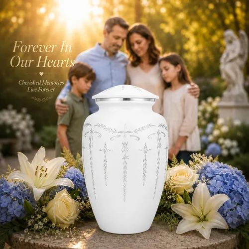 Miniatura 4 de Urnas para cenizas humanas adultas, mujeres y hombres de más de 200 pulgadas cúbicas, urna decorativa de entierro, urnas de cremación funeraria