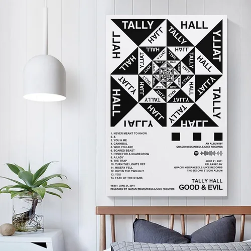 Miniatura 4 de Tally Hall - Póster en lienzo con portada de álbum Good & Evil para habitación, regalo estético, estilo sin marco, 16 x 24 pulgadas (15.7 x 23.6 in)