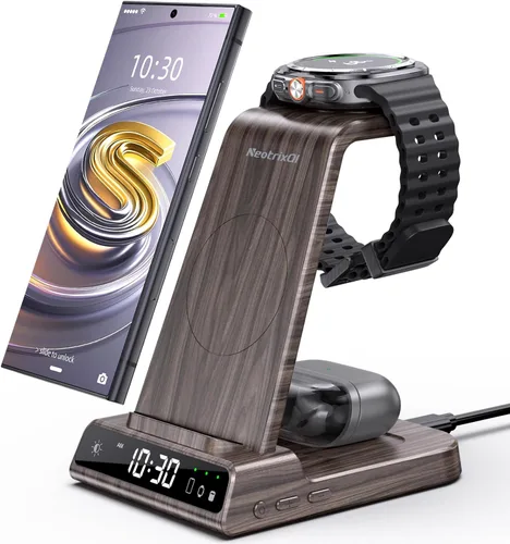 Miniatura 10 de Cargador inalámbrico para estación de carga Samsung, cargador de teléfono Android 3 en 1 para Samsung Galaxy S25 Ultra/S24 Ultra/S23/Z Flip7, Galaxy