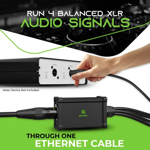 Miniatura 6 de GEARit Cable compatible con EtherCon de 30 pies y serpiente de 4 canales