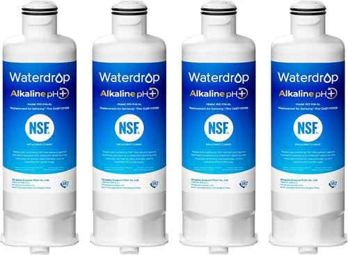 Miniatura 14 de Waterdrop DA97-17376B Reemplazo para Samsung® HAF-QIN/EXP, DA97-08006C, RF28R7201SR, RF28R7351SG, WD-F45, Filtro de agua para refrigerador, 4 Filtros