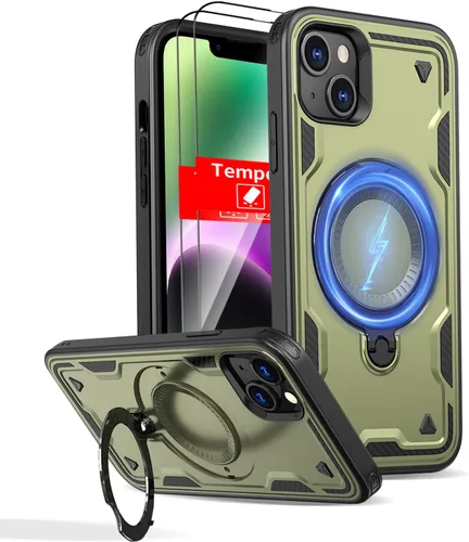 Miniatura 77 de Funda magnética para Google Pixel 9A compatible con cargador inalámbrico MagSafe, para Pixel 9A, funda de teléfono integrada de 360 °, con 2