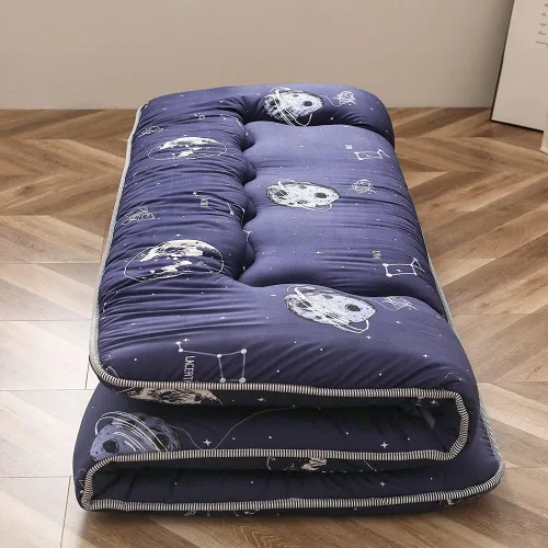Miniatura 8 de Navy Space Adventure - Colchón de futón japonés para piso, tapete de tatami grueso, colchoneta para dormir, cama plegable, colchón enrollable