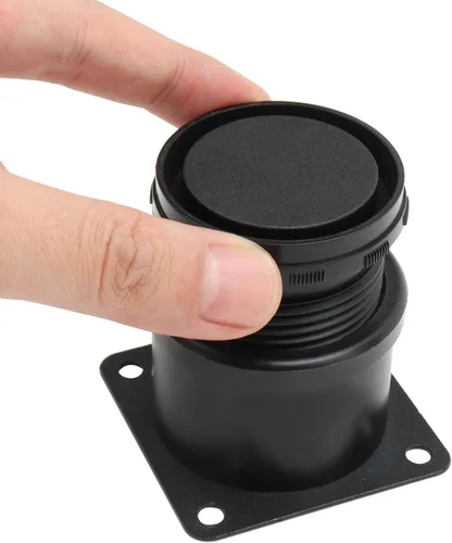 Miniatura 5 de ZOENHOU - Paquete de 12 patas ajustables para muebles de 2 a 2.4 pulgadas de altura, patas de metal de acero inoxidable negro, pies de nivelación