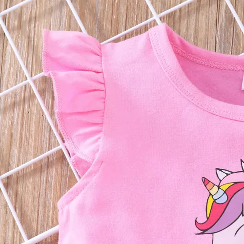 Miniatura 5 de Vestido de tul para niños pequeños, disfraz de unicornio para cumpleaños, fiesta de princesa, falda tutú casual de verano para niñas