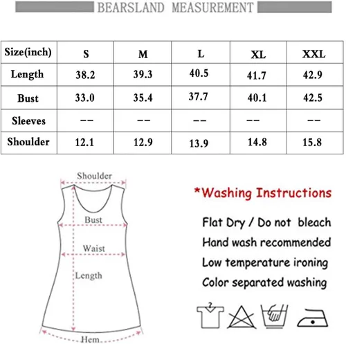 Miniatura 7 de Bearsland - Vestido de maternidad sin mangas para mujer con bolsillos