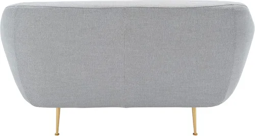 Miniatura 10 de SAFAVIEH Couture Home Collection Belladonna SFV4525A - Sofá biplaza tapizado de mediados de siglo, color gris claro, para sala de estar, dormitorio