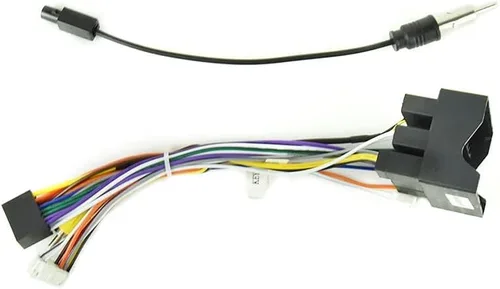 Podofo Arnés de cable de radio estéreo para coche, 52 pines, compatible con Volkswagen Skoda Octavia Golf Touran Passat B6 Jetta Polo Tiguan
